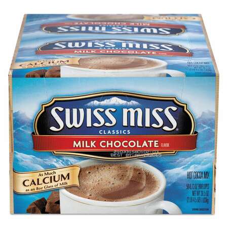 SWISS MISS Hot Cocoa Mix, Regular, 0.73 oz. Packets, 50PK GOV47491